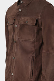 Surchemise en peau - Marron