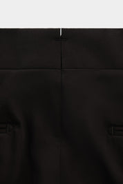 Pantalon à patte de serrage en coton - Noir