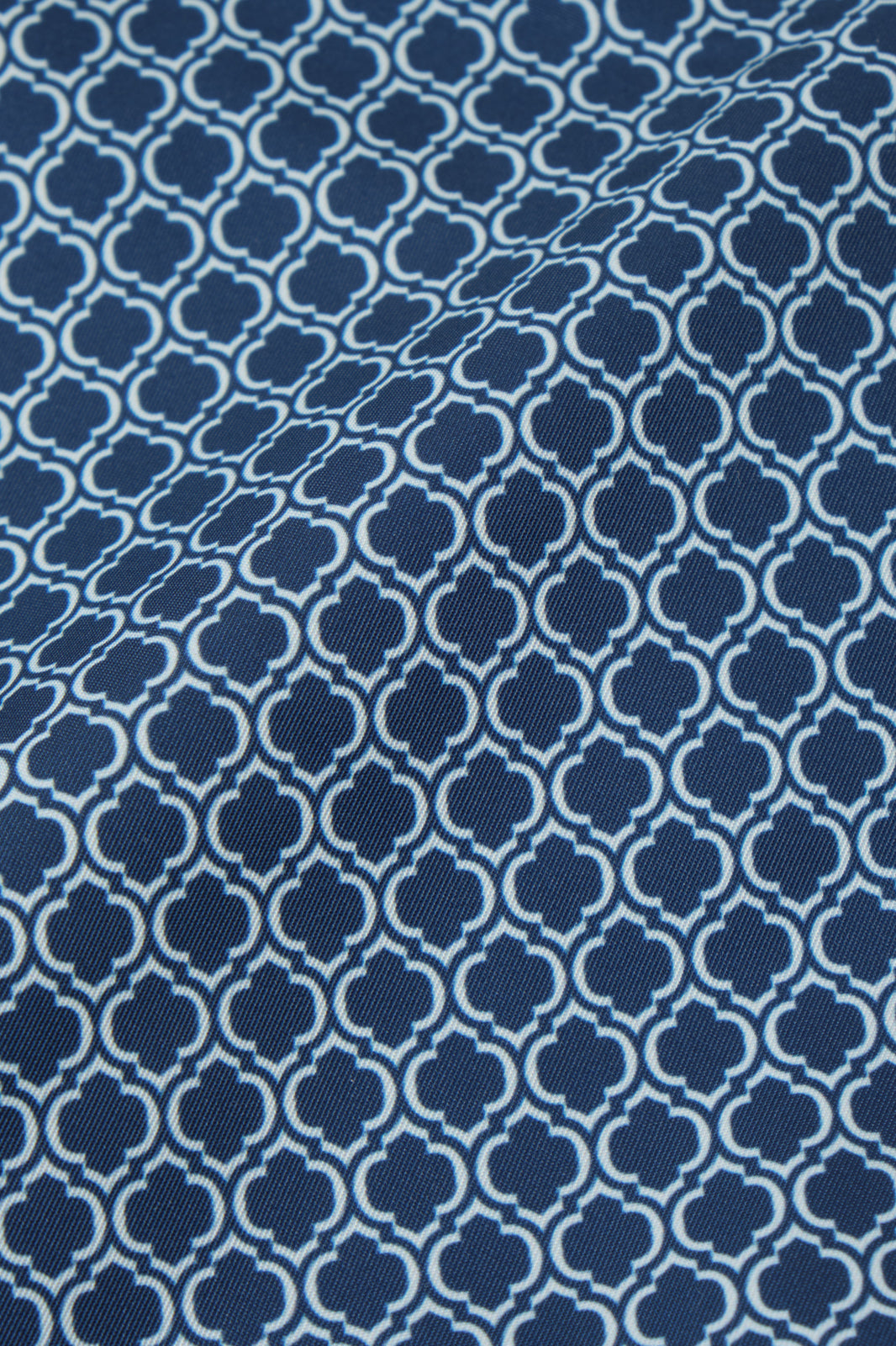 Kids' navy swim shorts with wave pattern