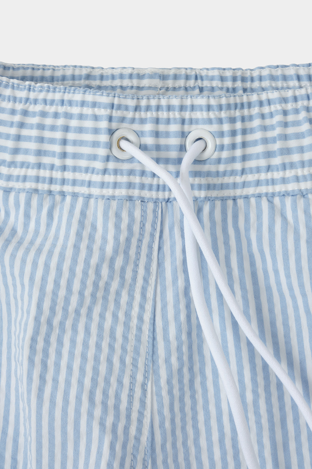 Seersucker striped swim shorts for KIDS