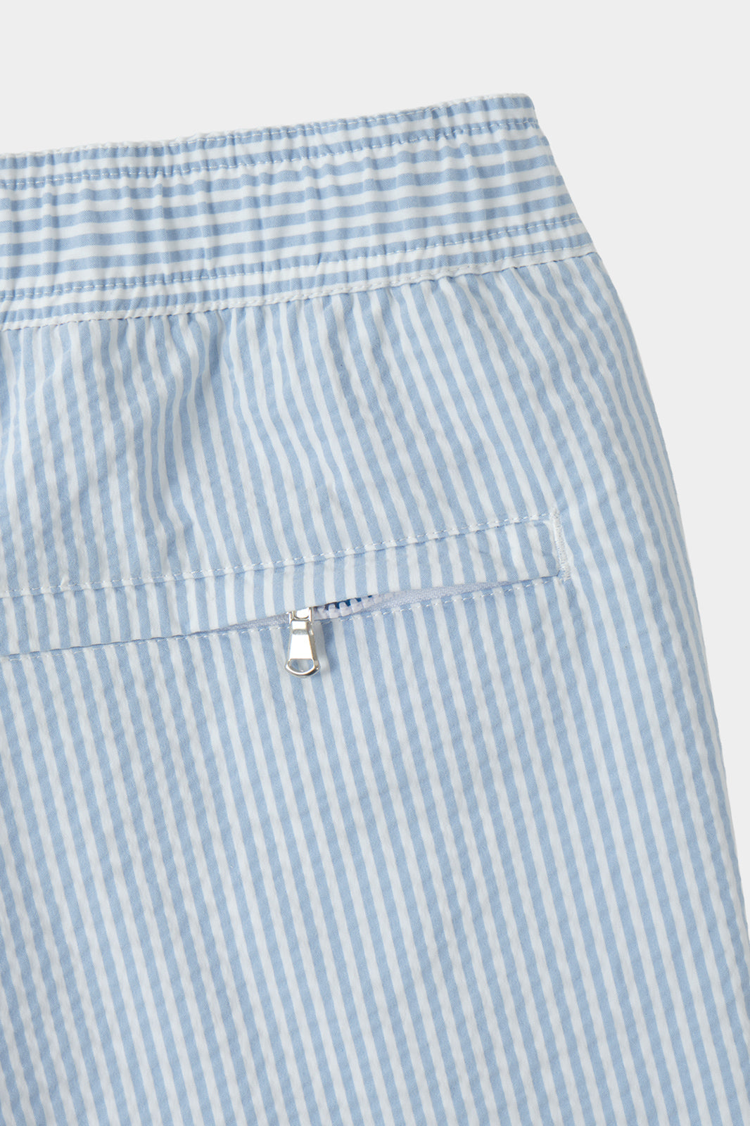 Seersucker striped swim shorts for KIDS