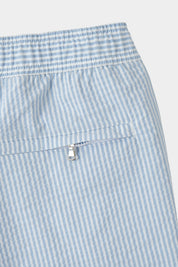 Seersucker striped swim shorts for KIDS