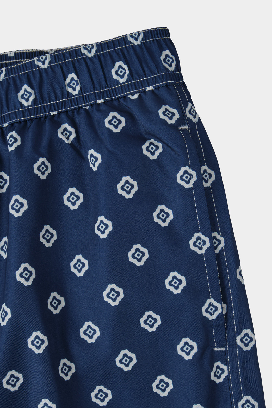 Navy swim shorts with white flowers - missing photo, alt text - Swiss price 90