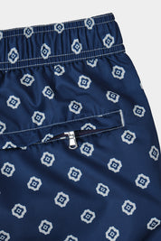 Navy swim shorts with white flowers - missing photo, alt text - Swiss price 90