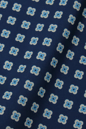 Short de bain marine à fleurs