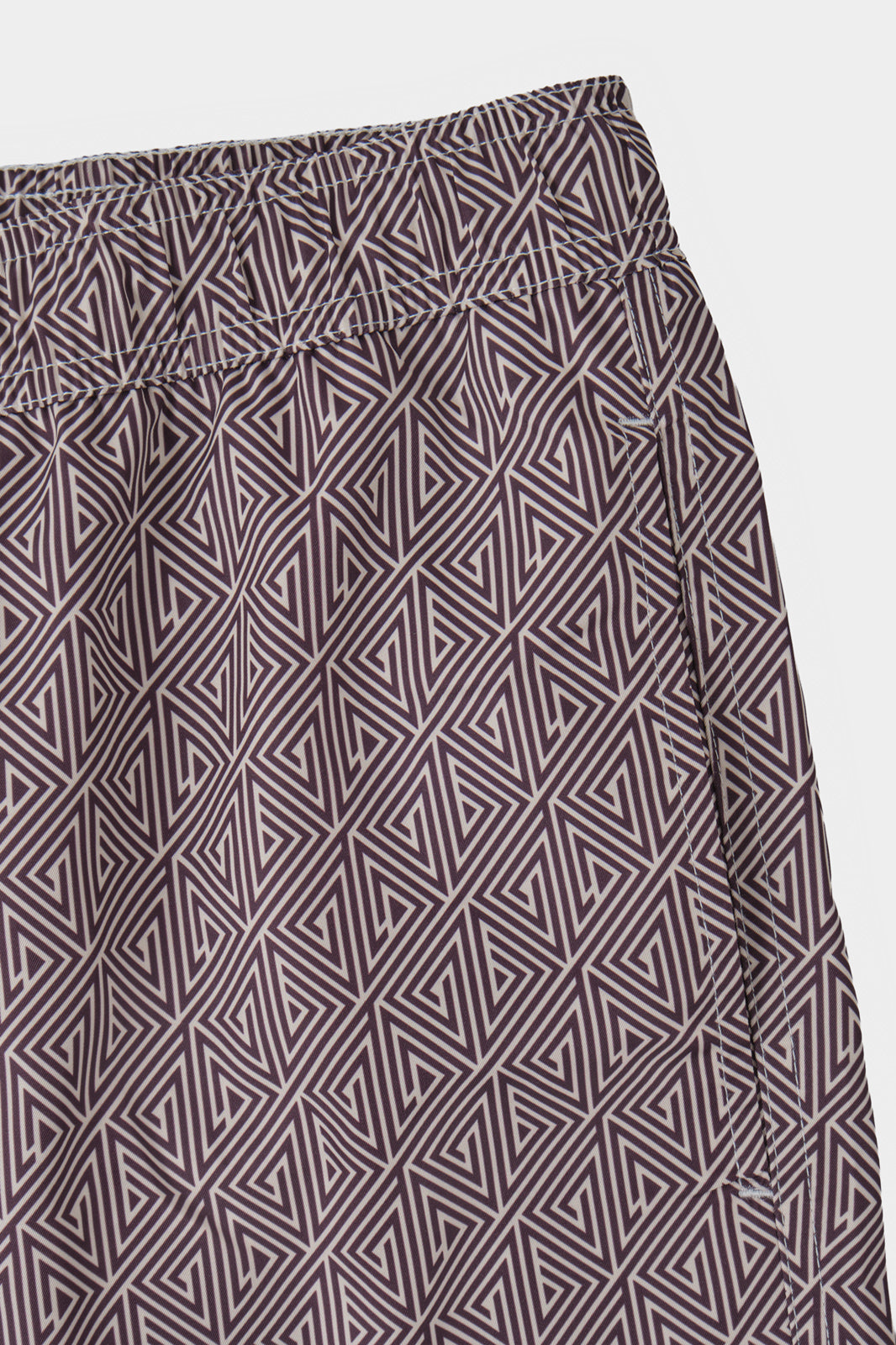 Short de bain à motif marron