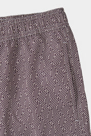 Short de bain à motif marron