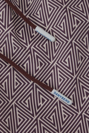 Short de bain à motif marron