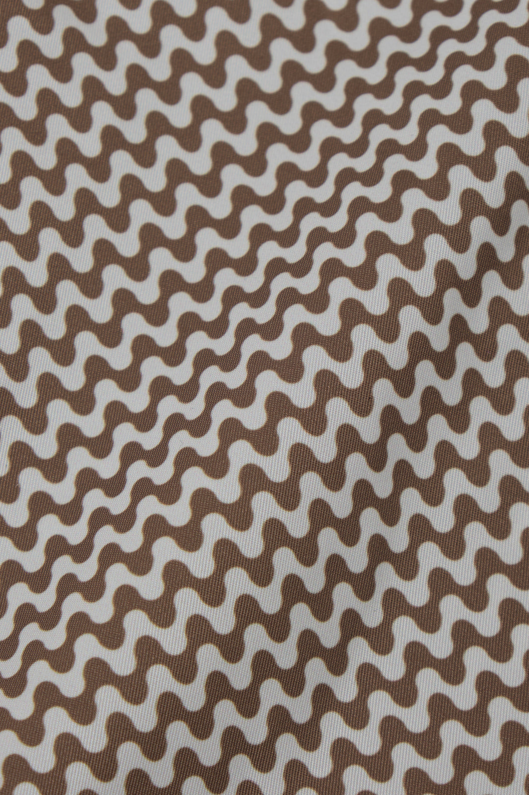 Short de bain ENFANT blanc motif vague marron