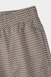 Brown wave-patterned swim shorts - Swiss price 90