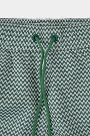 Short de bain ENFANT kaki à motif vague