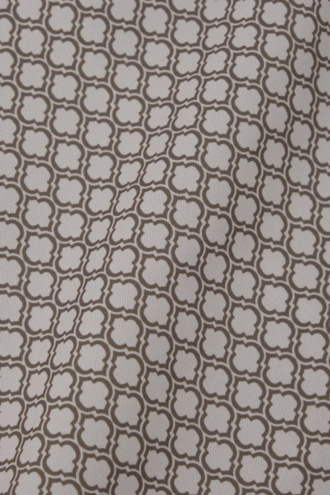 Short de bain blanc à motif marron