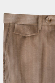 Pantalon cargo en velours côtelé - Camel