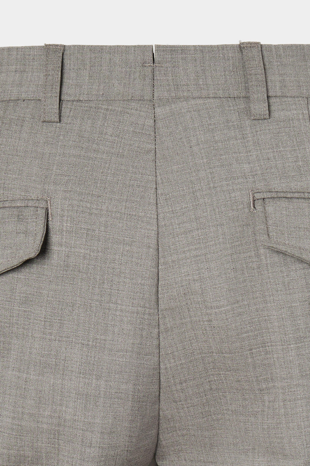 Pantalon cargo en laine stretch - Gris