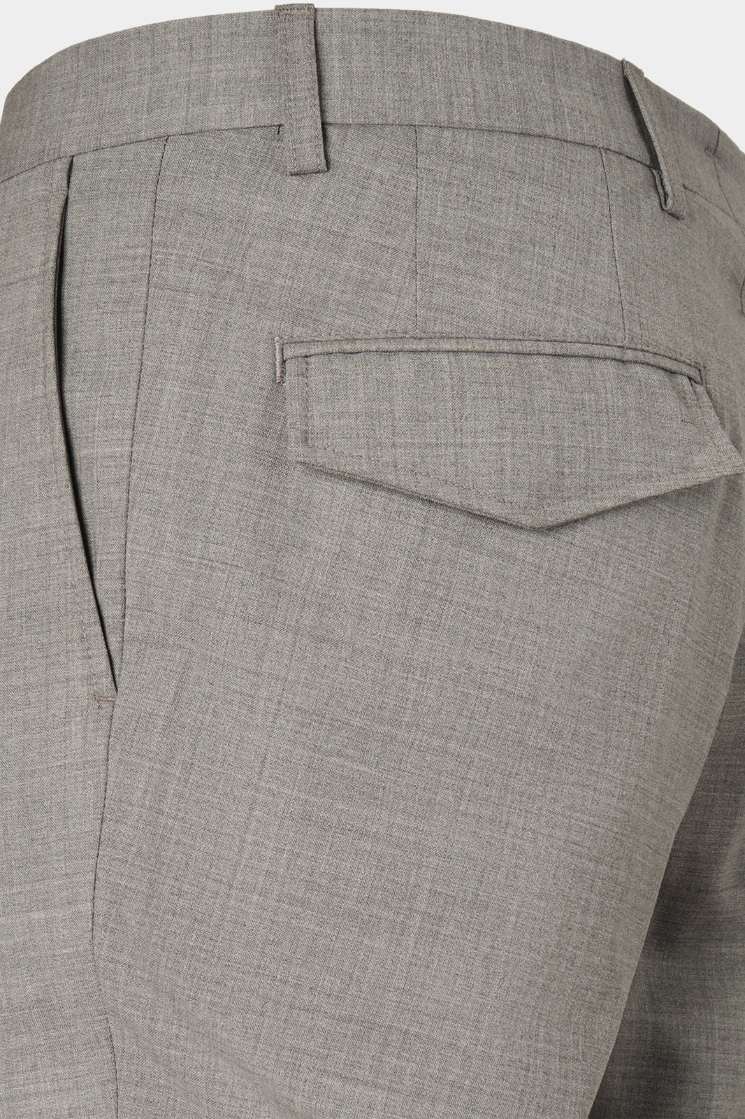 Pantalon cargo en laine stretch - Gris