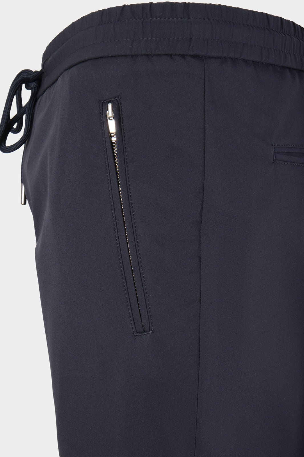 Technical jogger pants with zip pockets - Navy