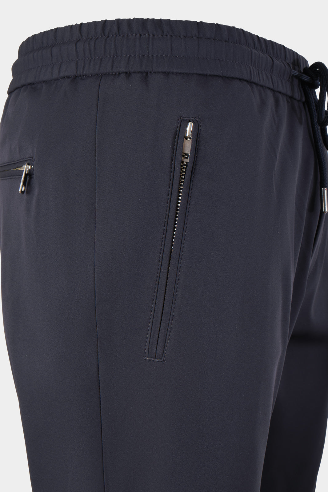 Technical jogger pants with zip pockets - Navy