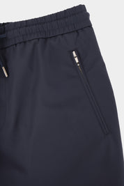 Technical jogger pants with zip pockets - Navy