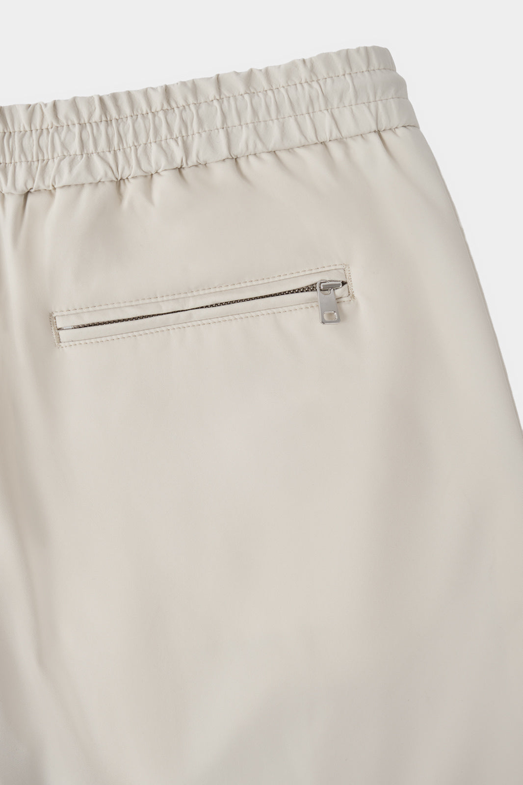 Pantalon jogpant technique poches zippées - Ecru