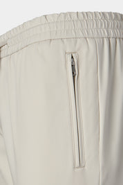 Pantalon jogpant technique poches zippées - Ecru