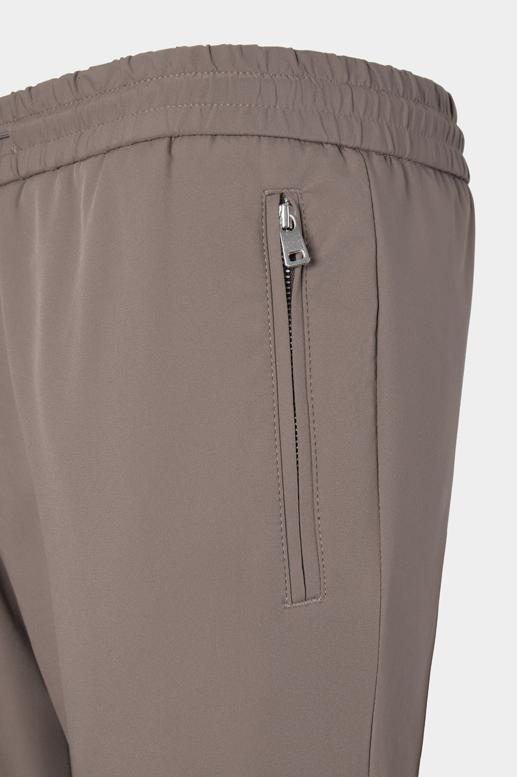 Pantalon jogpant technique poches zippées - Taupe