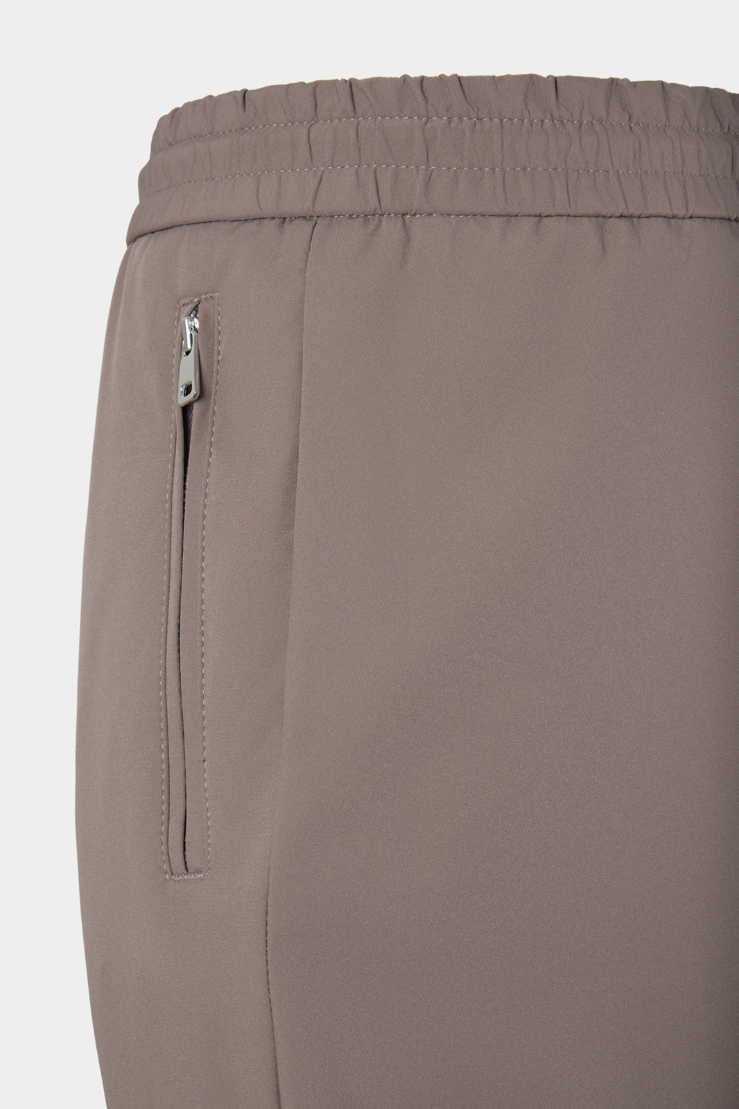 Pantalon jogpant technique poches zippées - Taupe