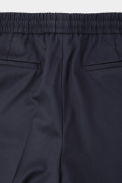 Pantalon jogpant en laine oversize - Marine