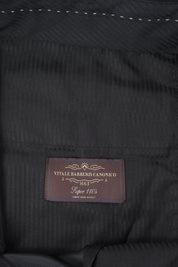 Oversized pleated wool trousers - Navy