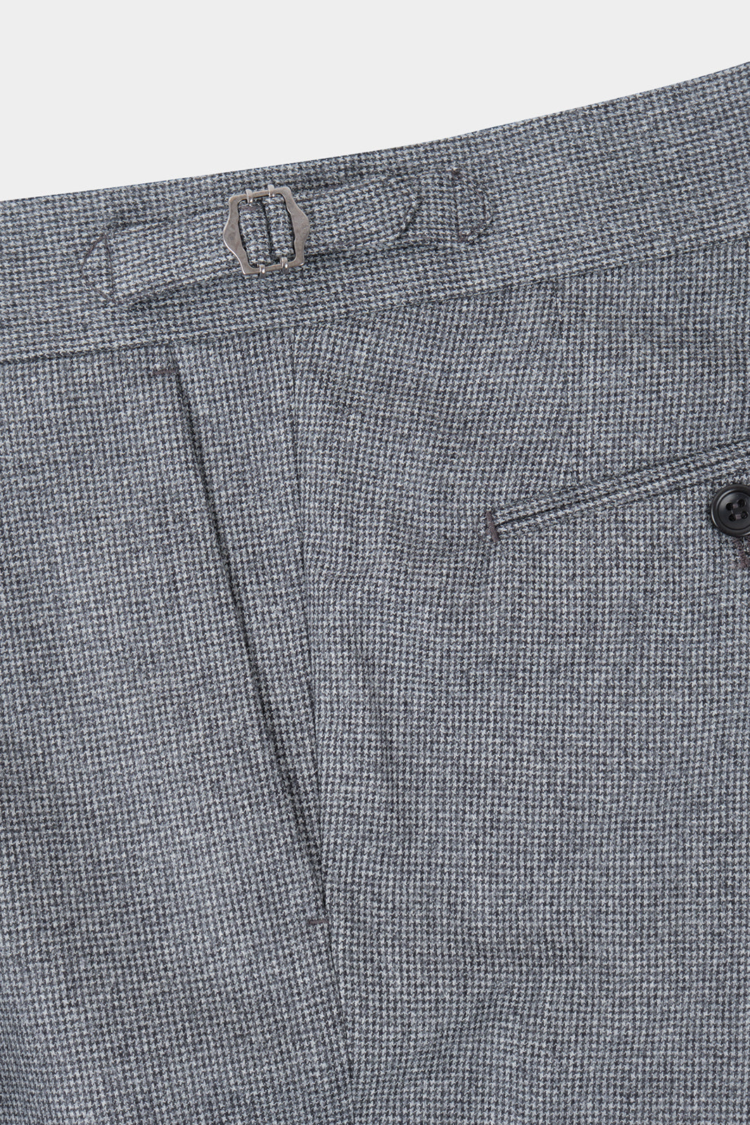 Oversized pleated trousers - Houndstooth grey