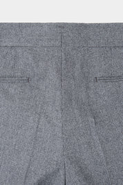 Oversized pleated trousers - Houndstooth grey