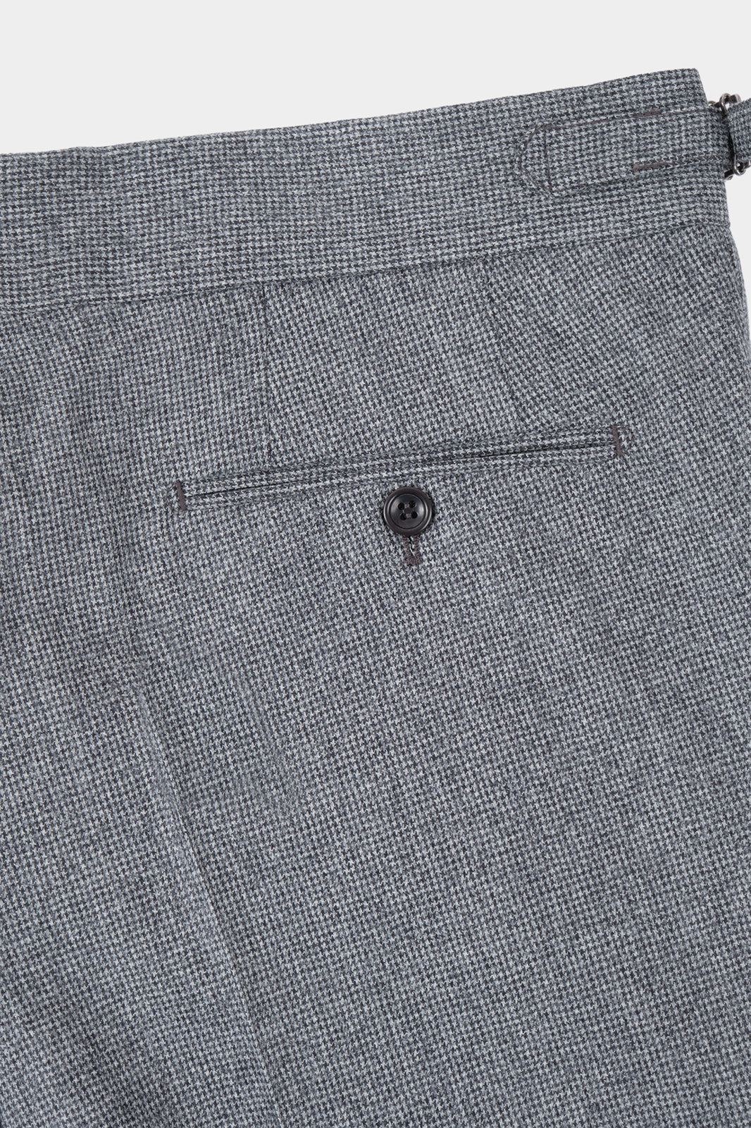 Oversized pleated trousers - Houndstooth grey