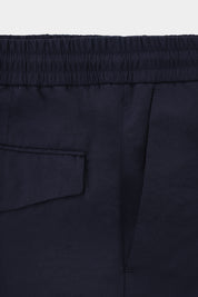 Pantalon Jog Crush zippé en Nylon froissé - Marine