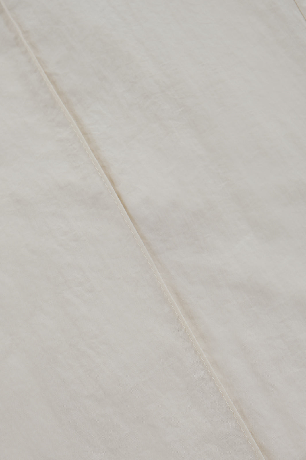 Pantalon Jog Crush zippé en Nylon froissé - Vanille