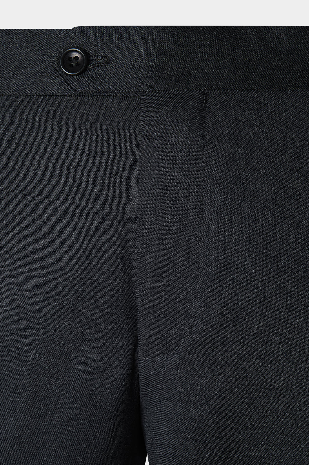 Wool pleated pants - Navy blue