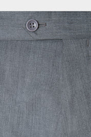 Wool pleated pants - Navy blue