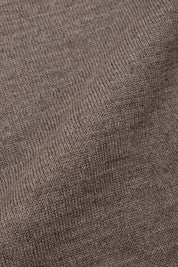 Gilet zippé à capuche en laine - Taupe