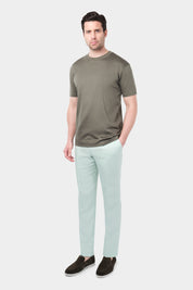 Vayan round neck t-shirt in ice cotton - Khaki 