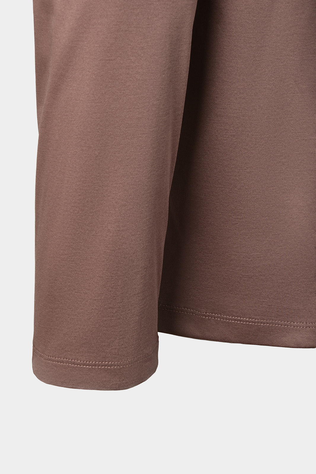 T-shirt manches longues en ice coton - Marron