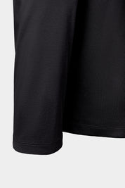 T-shirt manches longues en ice coton - Noir