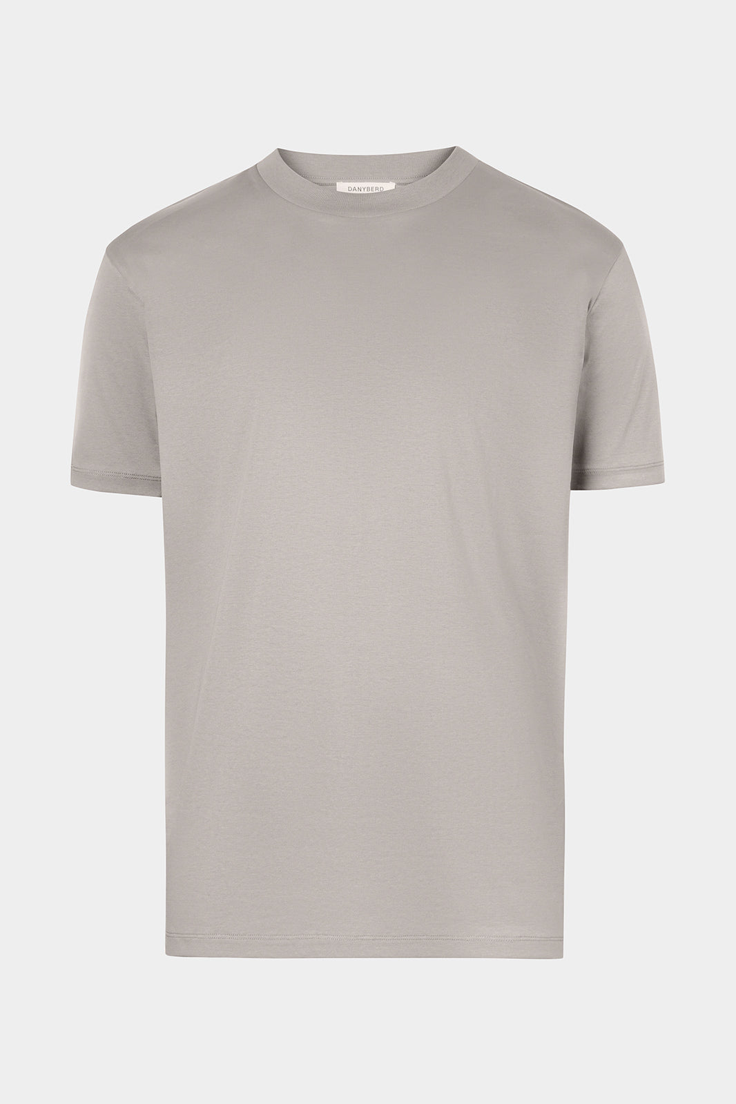 T-shirt vayan à col rond taupe et manches courtes, spécialement conçu pour allier confort et style au quotidien.
