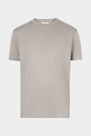 T-shirt vayan à col rond taupe et manches courtes, spécialement conçu pour allier confort et style au quotidien.