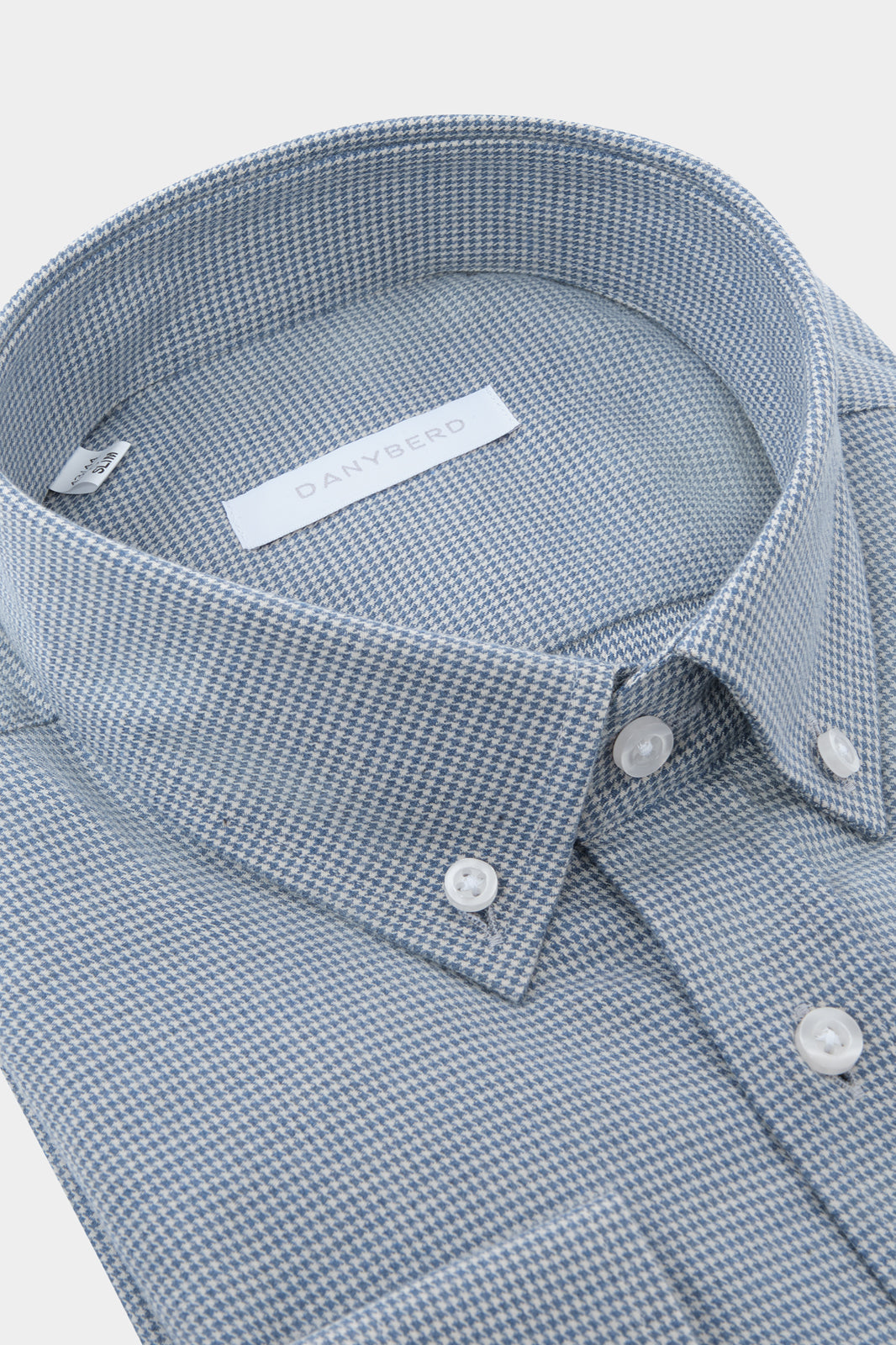 Chemise col boutonné - Micro pieds de poule