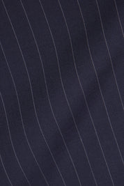 Costume revers large à rayures - Marine