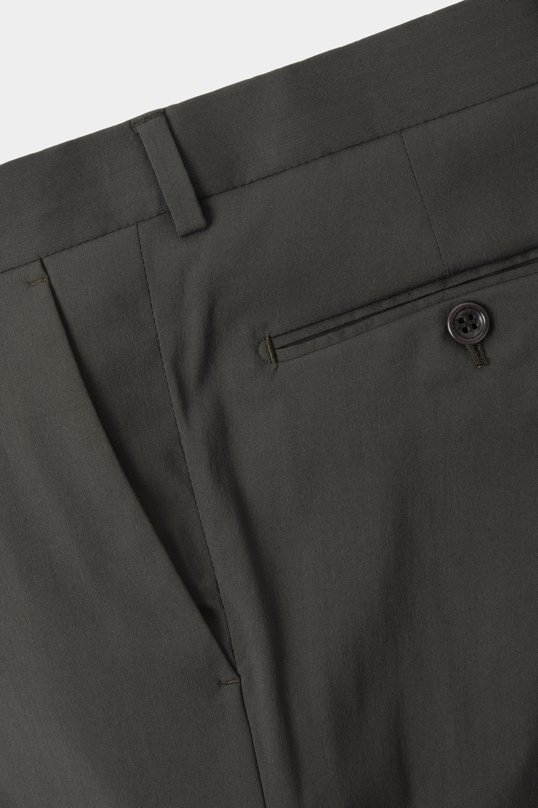 Costume revers large - Kaki foncé