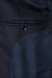Costume en laine et soie - Marine