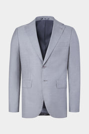 Costume revers large - Gris clair