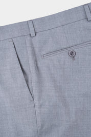 Costume revers large - Gris clair