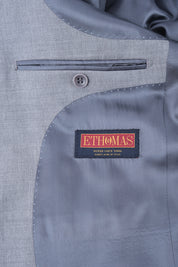 Costume revers large - Gris clair