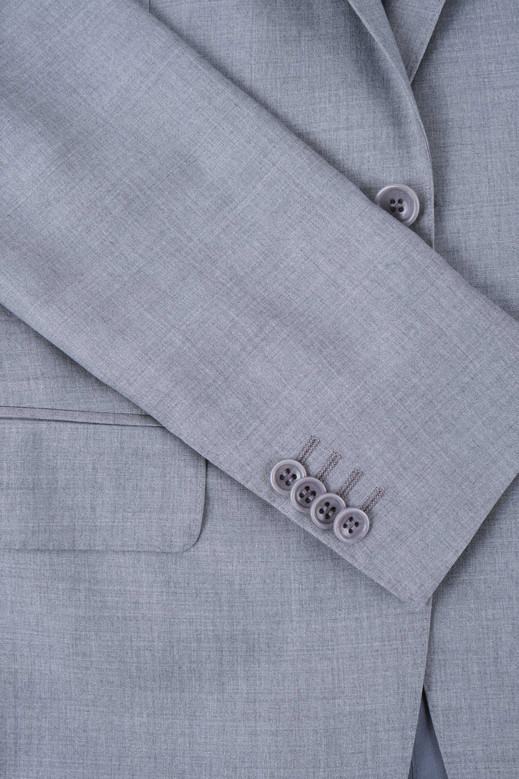 Costume revers large - Gris clair