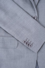 Costume revers large - Gris clair